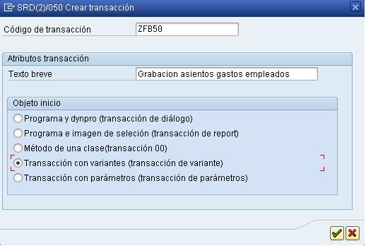Truco 13. Transacciones personalizadas con las variantes de transacción (SHDO). (3/6)